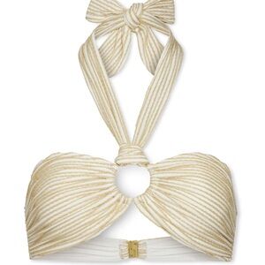 NEW Ramy Brook Sparkle Halter Bikini Top